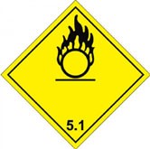 CLASS 5.1- Oxidising Agents Sign