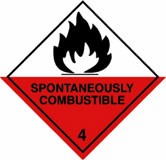 CLASS 4.1 – Flammable solids Sign